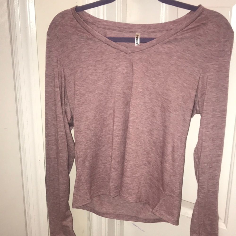light purple shirt